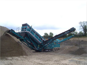 criblage déchets béton