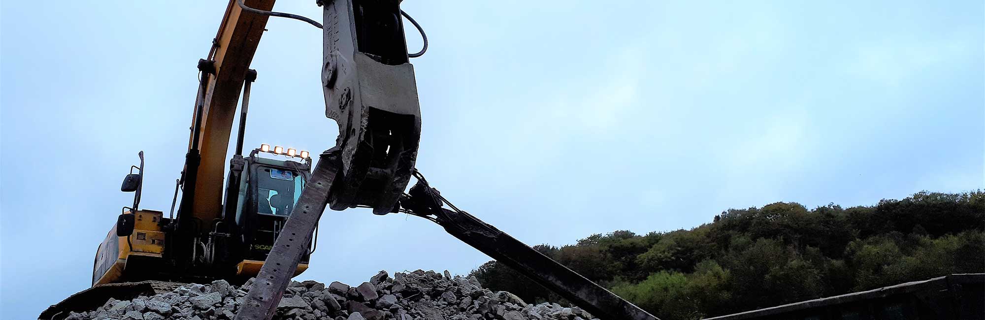 recyclage de déchets béton